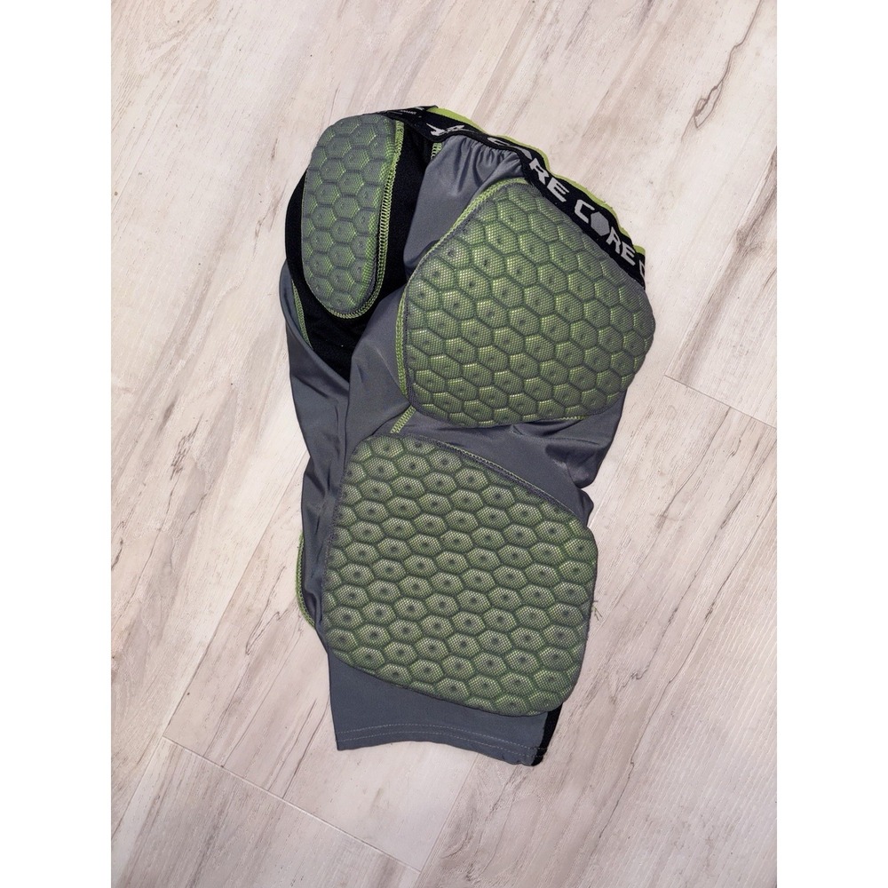 Alleson Athletic‎ Men's Small Football Padded Shorts Green Gray Nylon